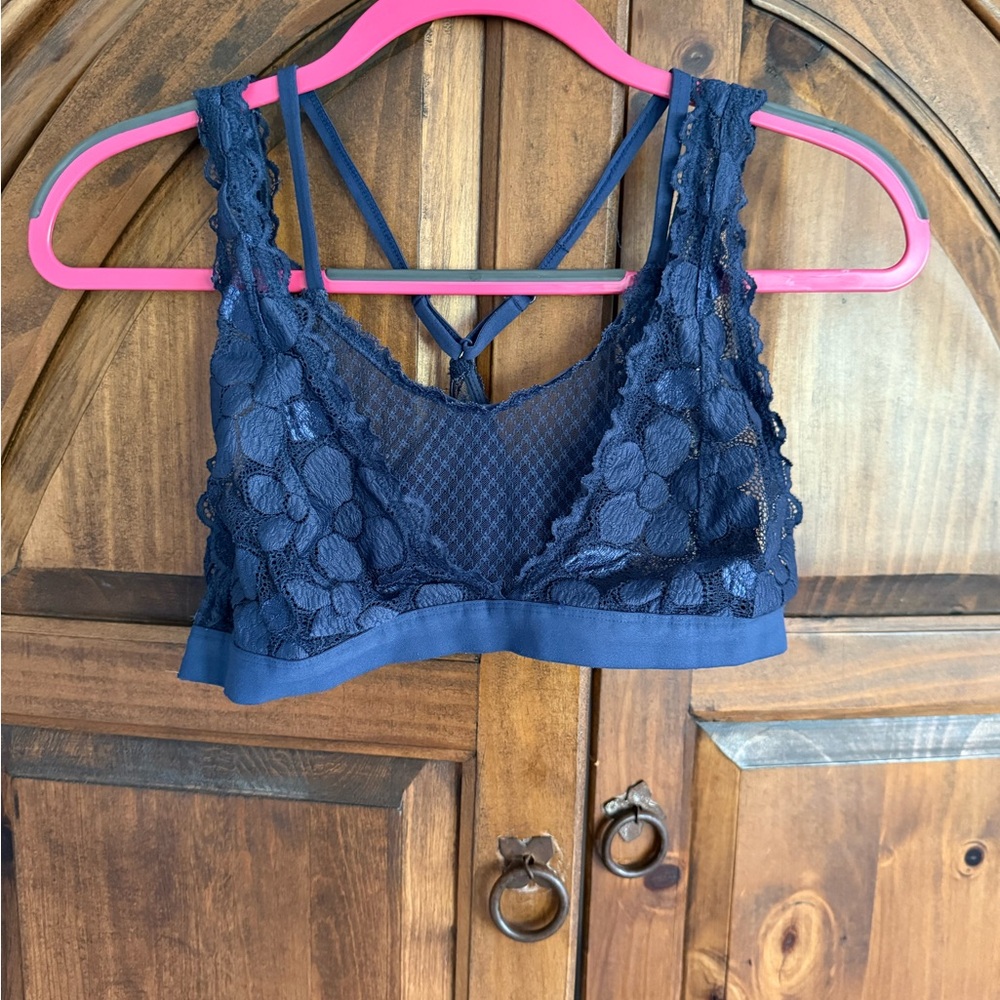 Aerie Midnight Blue Lace Bralette